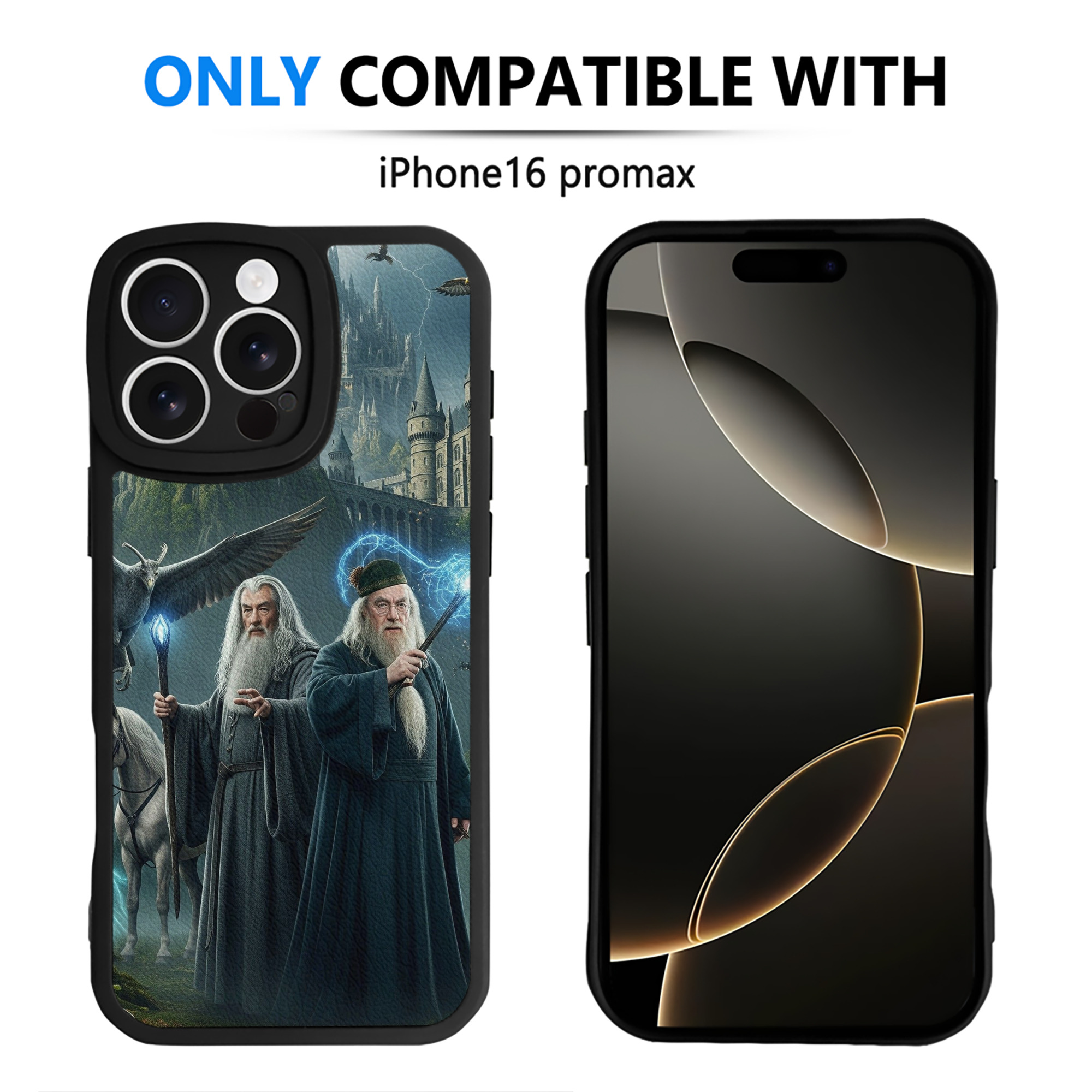（画像用） Harry Potter ハリー・ポッターシリーズ 【iPhone 16シリーズ対応】シリコンスマホケース（レザー調） 材質：シリコン